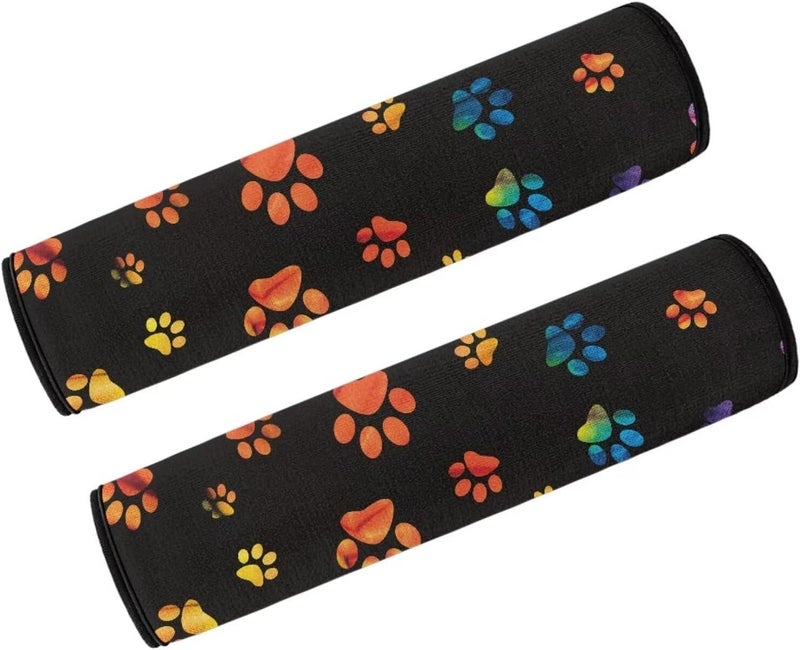 Vanideaoty Dog Paw Print Wheelchair Arm Pads Non Slip Armrest Covers for Chairs Adjustable Desk Chair Arm Covers Pressure Relief, Elderly, Senior - Image 3